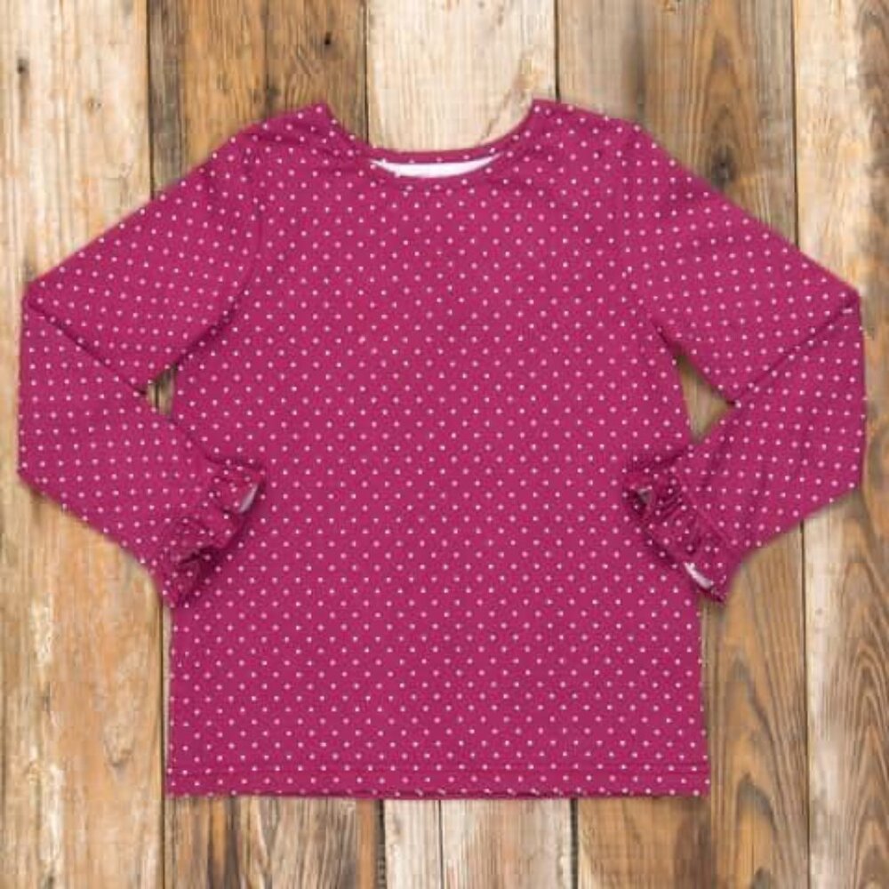 Eleanor Rose 3/4 Polka Dot Top